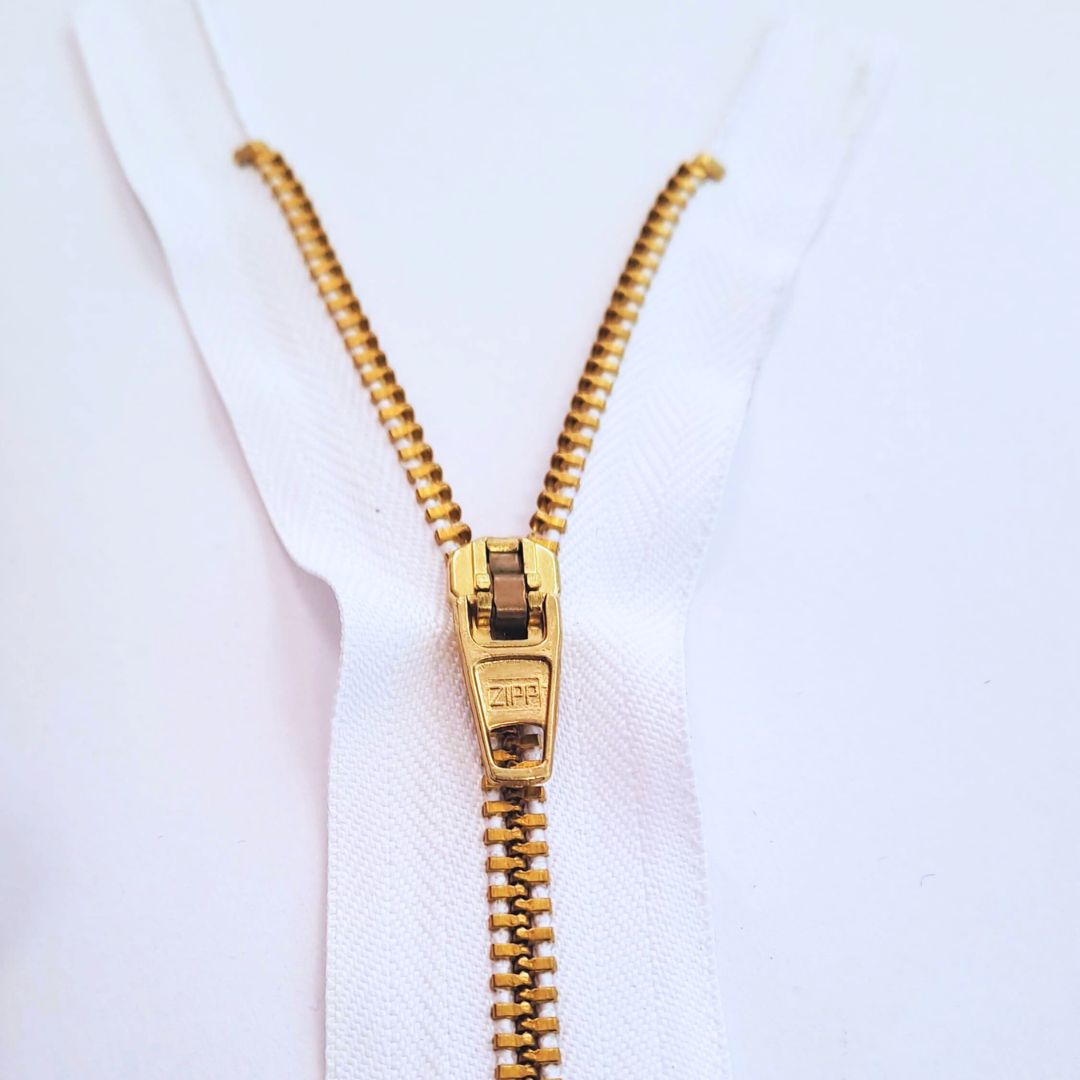 Cierre de bronce ZIPP 10cm - Imagen 2